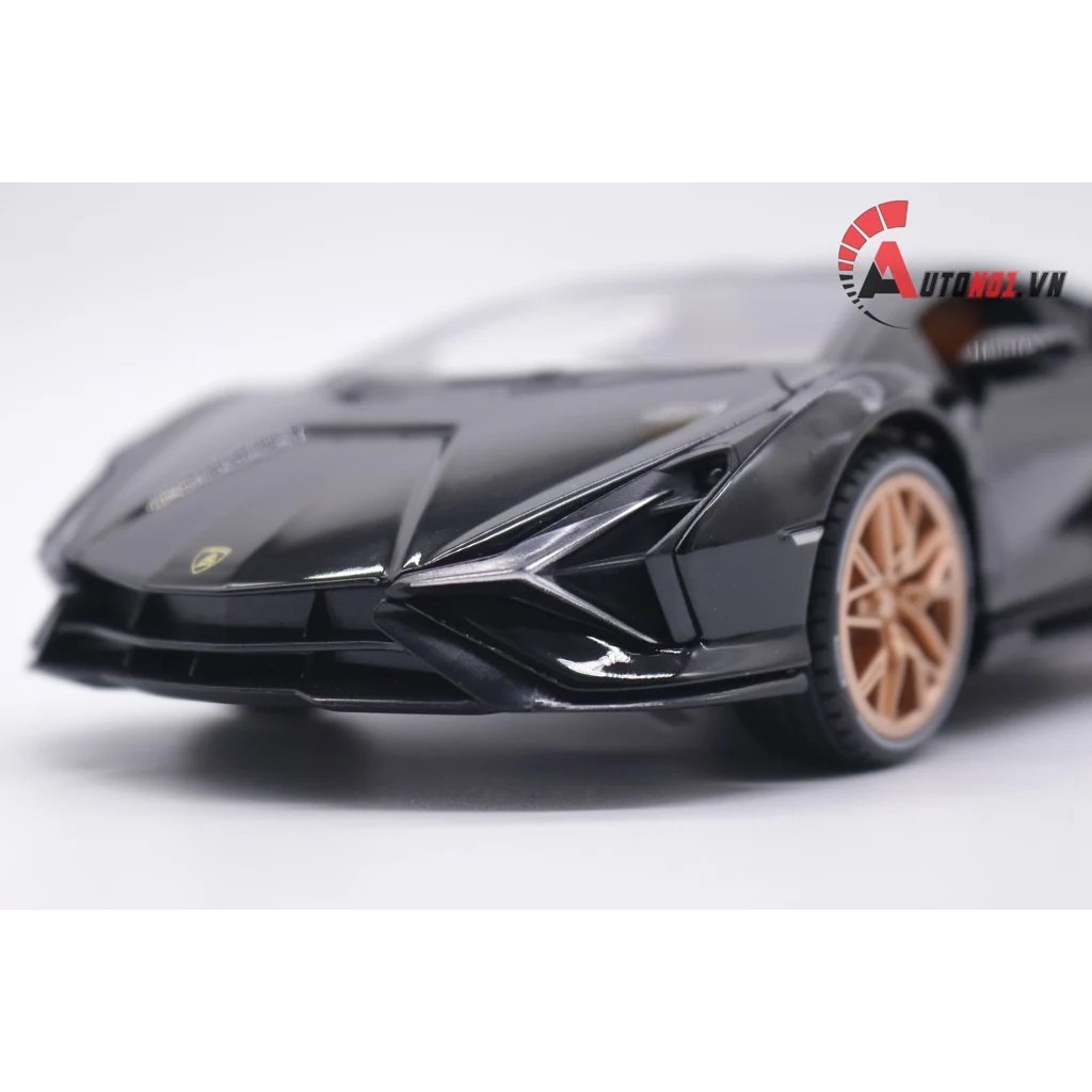 MÔ HÌNH XE LAMBORGHINI SIAN FKP 37 BLACK 1:22 JIAYE 7556