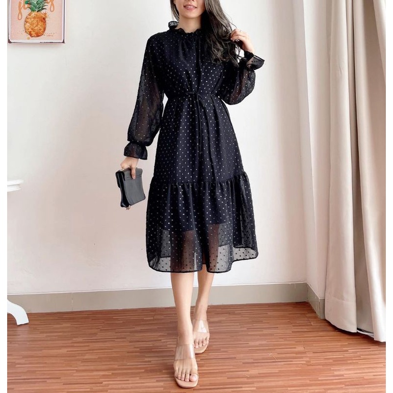 Váy 8-631 | Áo Dài | Váy Hàn Quốc | Áo Dài Tay | Váy Hàn Quốc | Váy Chấm Bi | Váy Trang Trọng | Đầm Công Sở | Váy Sopan | Váy Nữ Nhập Khẩu