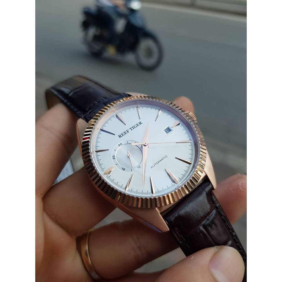 Đồng hồ Nam Reef Tiger RGA1616. Màu vàng hồng