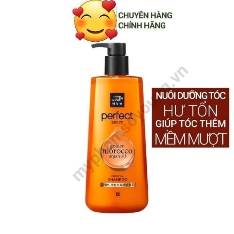 Dầu gội Miseen Scene 680ml màu vàng