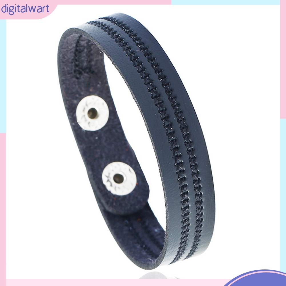 Vòng tay giả da họa tiết thêu phong cách vintage