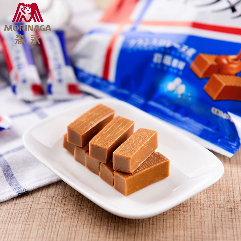 Kẹo Caramen Caramel muối Morinaga gói 83g, hộp 12 thanh nội địa Nhật Bản