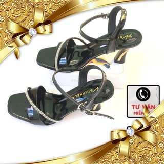 Sandal cao gót dây đính đá mã n13