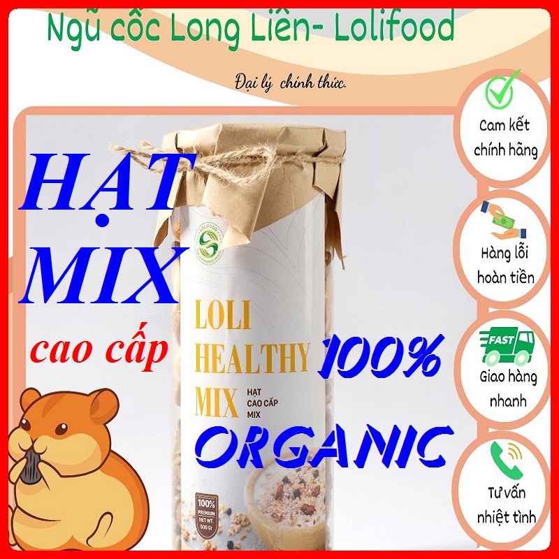Hạt Mix Dinh Dưỡng Cao Cấp Long Liên 500gr [Organic]