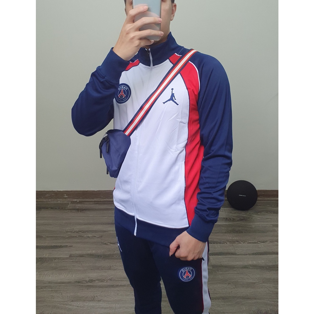 Bô Áo Khoác Bóng Đá Paris Saint Germain, Áo Khoác Nỉ Cao Cấp PSG Cổ Kéo - Thời Trang Cao Cấp WinMax