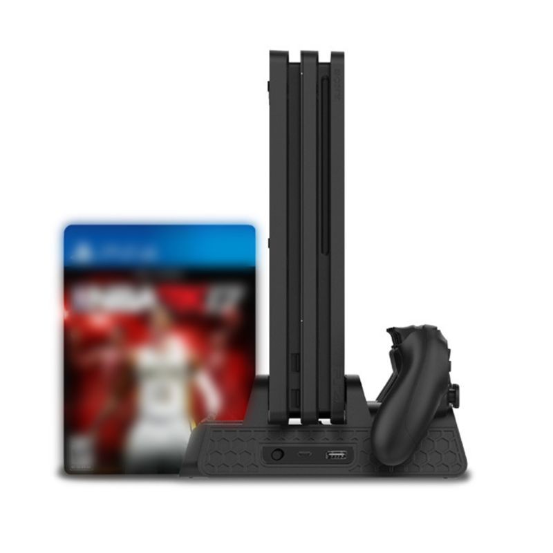 Đế Quạt Tản Nhiệt Btm Cho Ps4 / Ps4 Slim / Ps4 Pro Kèm 4 Quạt Tản Nhiệt