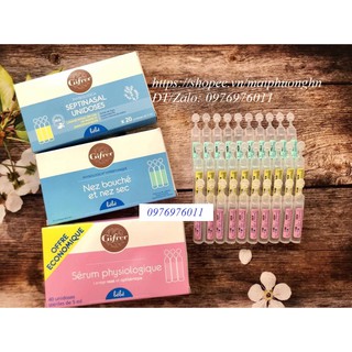 Nước muối sinh lý Gifrer màu hồng/xanh/vàng (Pháp)