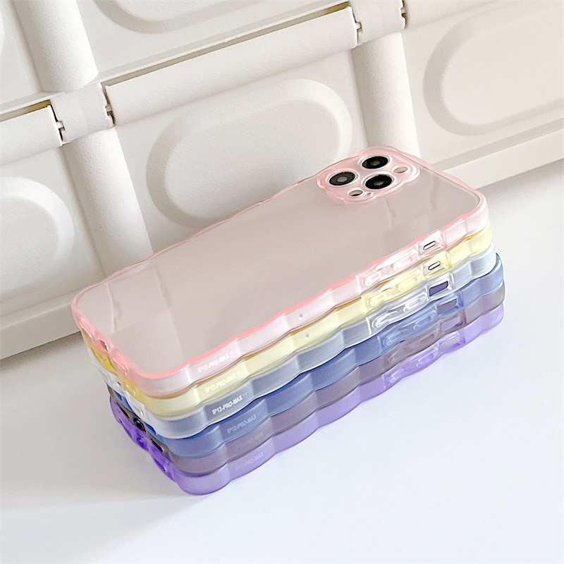 Ốp lưng iphone trơn dẻo viền lượn sóng bảo vệ camera 6/6plus/6s/6splus/7/7plus/8/8plus/x/xs/11/12/13/14/pro/max/promax