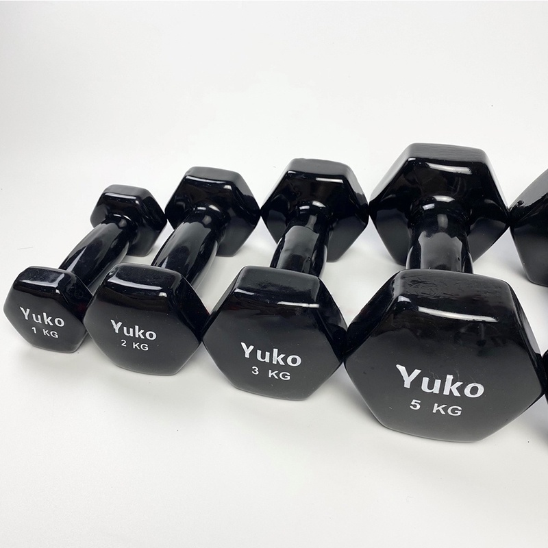 Tạ tay cao su 1kg lõi gang tập gym yoga