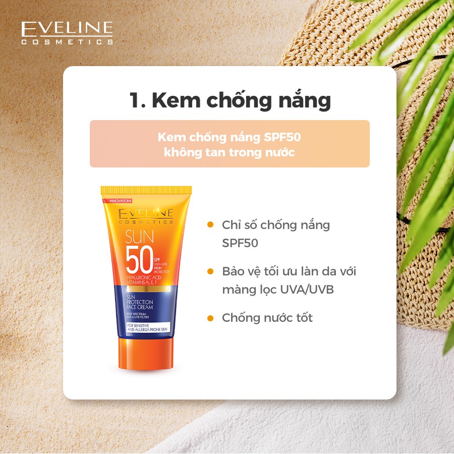 Kem chống nắng EVELINE không tan trong nước