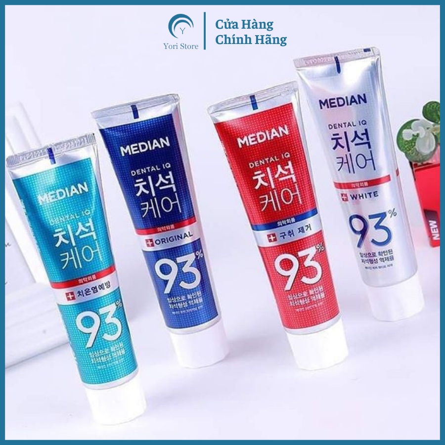Kem đánh răng Median Dental IQ 93% Hàn Quốc Giúp Răng Trắng Sáng 120g