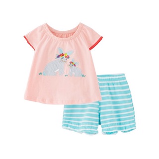 Set bộ hình thỏ bé gái sz 2-7y