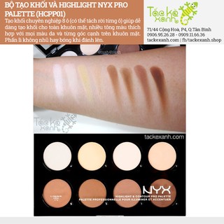 Set Tạo Khối Chuyên Nghiệp NYX Highlight & Contour Pro Palette - HCPP01