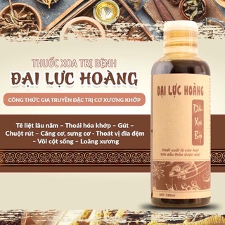 5 CHAI ĐẠI LỰC HOÀNG (dầu xoa bóp cơ xương khớp 120ml)