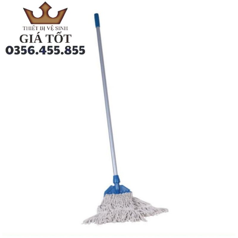 Cây lau nhà,cây lau sàn công nghiệp ướt cotton dạng kẹp