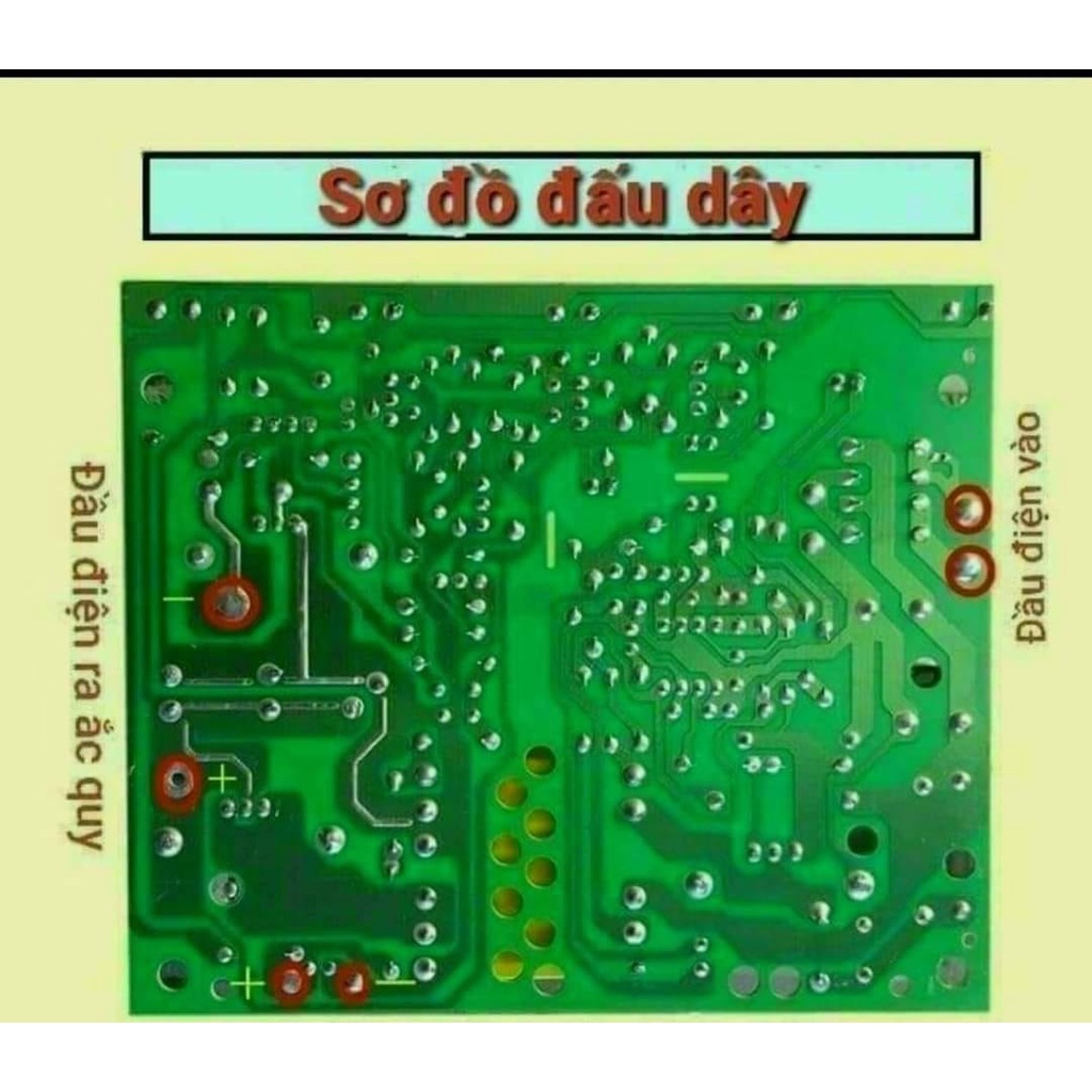Mạch sạc acquy tự động nhận bình 12,24v 200Ah hiển thị LCD có bảo vệ