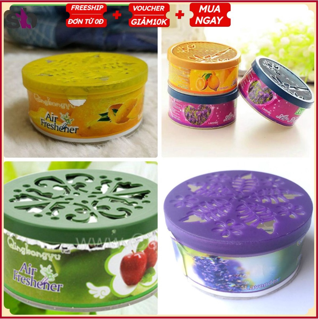 #Hộp Sáp Thơm DÁNG TRÒN Để Nhà Vệ Sinh, Phòng Ngủ, Nhà Tắm - Sáp Tự Nhiên Khử Mùi Hôi Để Tủ Quần Áo, Ô Tô