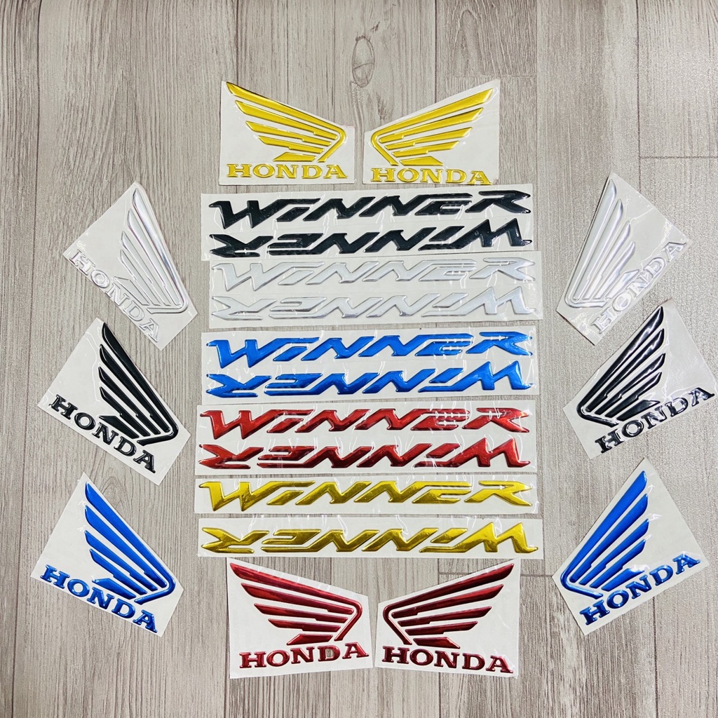 Combo chữ winner và cánh chim đủ màu như zin