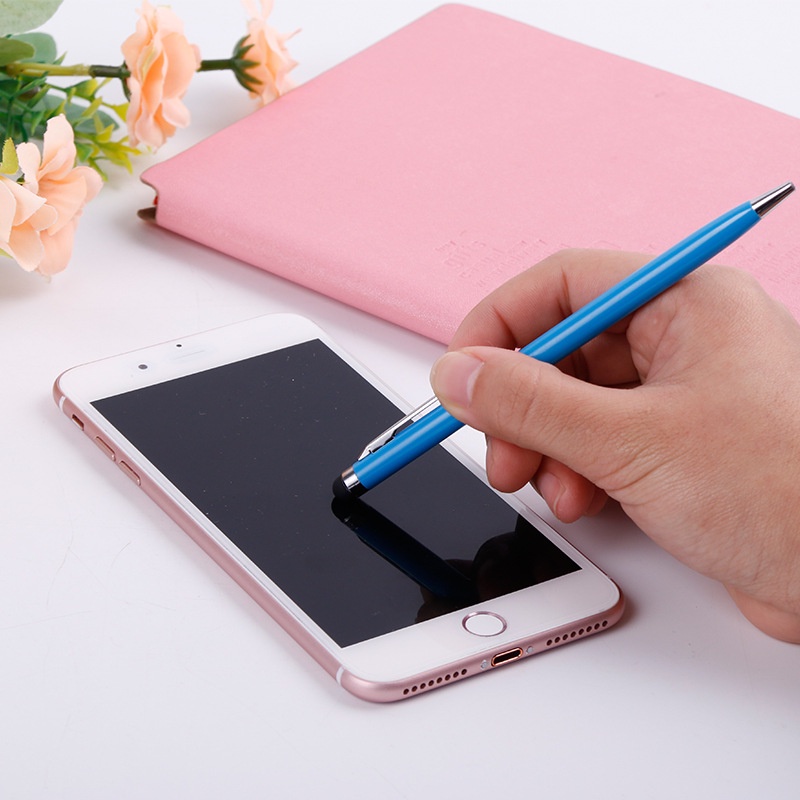 Bút cảm ứng 2 in 1 kiêm bút bi hiệu HOTCASE PEN cho loại màn hình cảm ứng