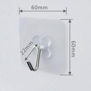 Móc Dán Tường Siêu Dính Trong Suốt Chịu Lực Tốt Treo Tường Chắc Chắn 6x6 cm bachhoa57