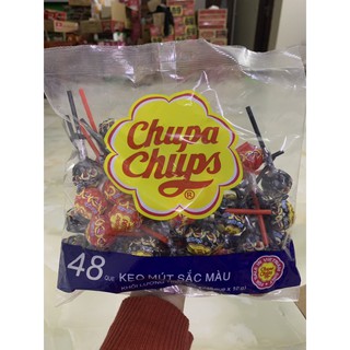 GÓI 48 QUE KẸO MÚT CHUPA CHUPS SẮC MÀU 480G