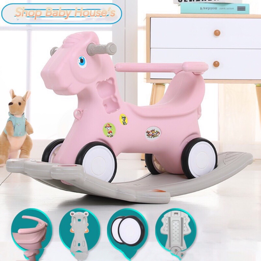 Ngựa Bập Bênh cho bé 3 in 1