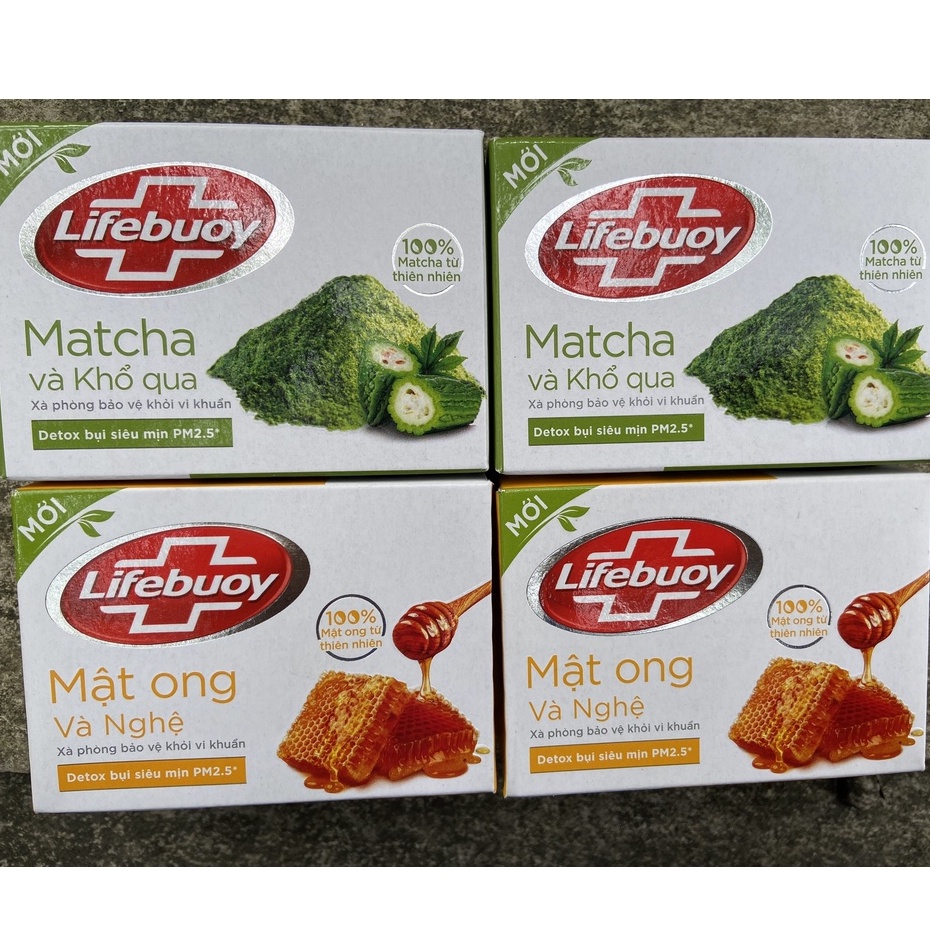 COMBO 2 BÁNH XÀ PHÒNG LIFEBUOY MATCHA VÀ KHỔ QUA