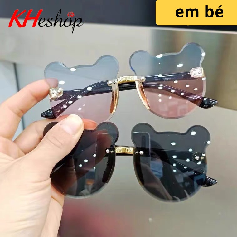 [Bạn Sẽ Thích] Kính du lịch, phụ kiện chụp hình cho Bé Yêu, Kính thời trang không viền đổi màu form mèo Cute mã Y7713