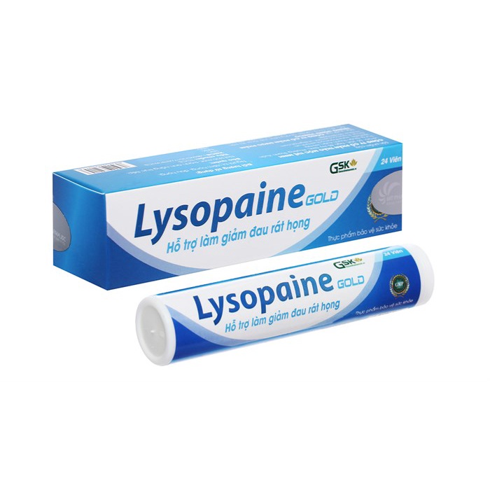KẸO NGẬM LYSOPAINE - GIẢM SƯNG RÁT HỌNG tuýt 24 viên