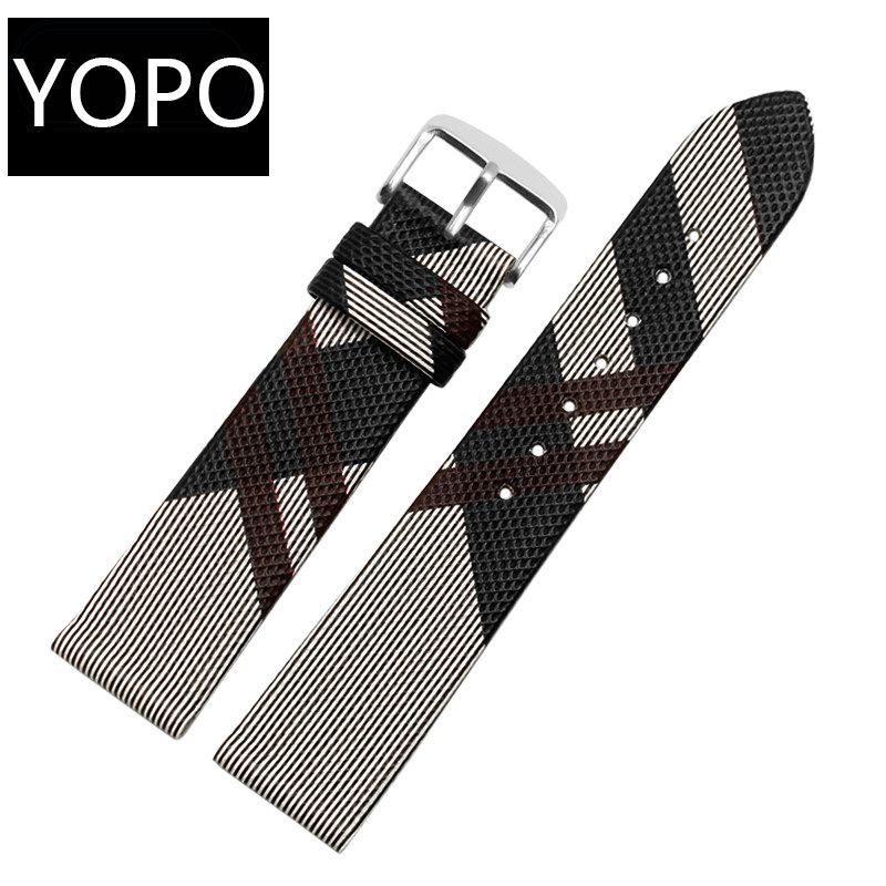 Dây Đeo Đồng Hồ BURBERRY BU19384 Bằng Da Thật Thời Trang Cho Nam Và Nữ