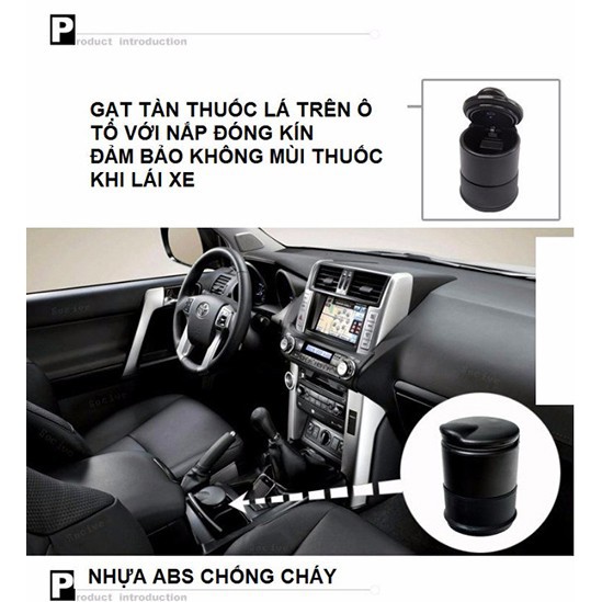 Hộp Đựng Tàn Thuốc, Gạt Tàn Thuốc Lá Trên Ô tô | BigBuy360 - bigbuy360.vn