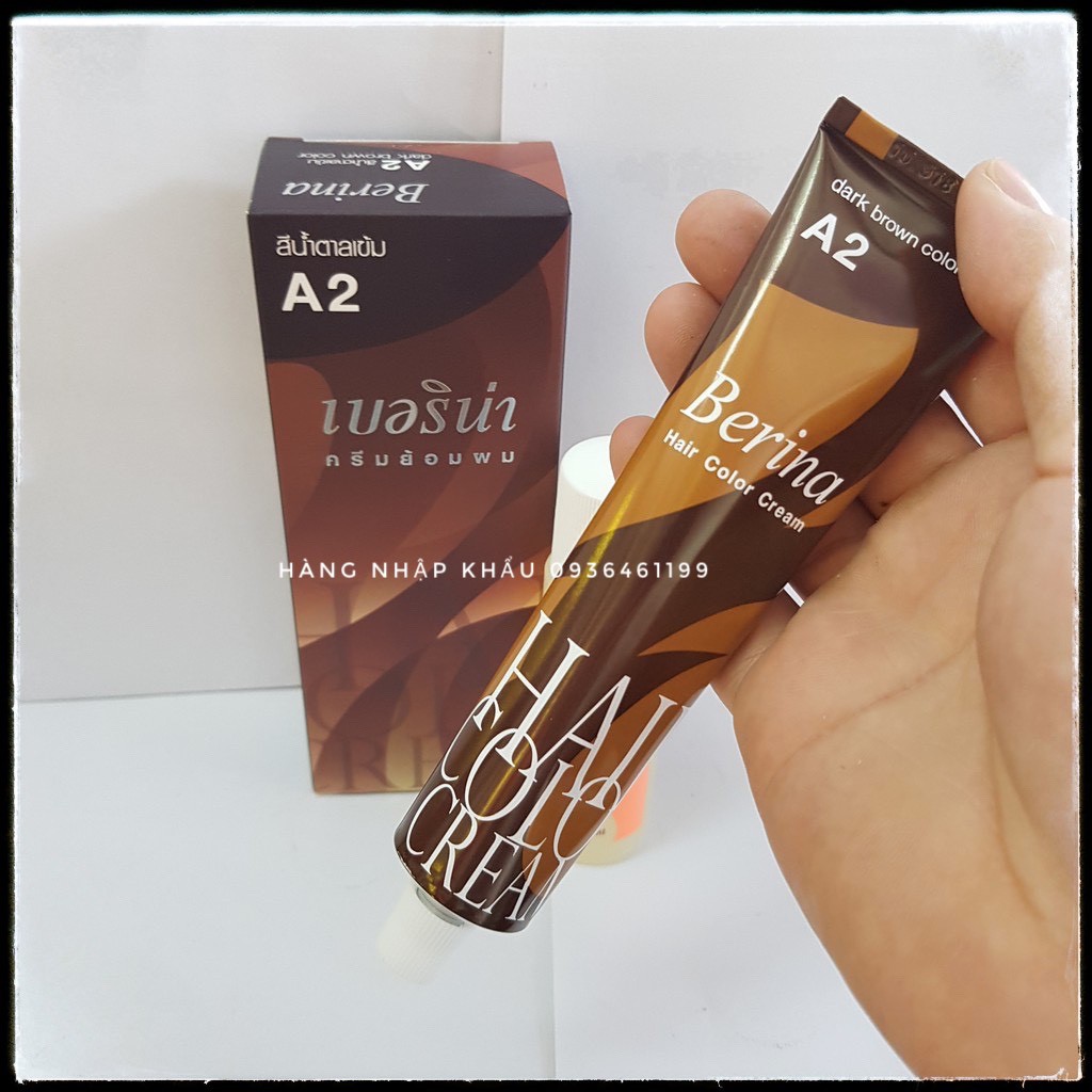 Thuốc Nhuộm Tóc Berina A1,A2 Thái Lan 60ml