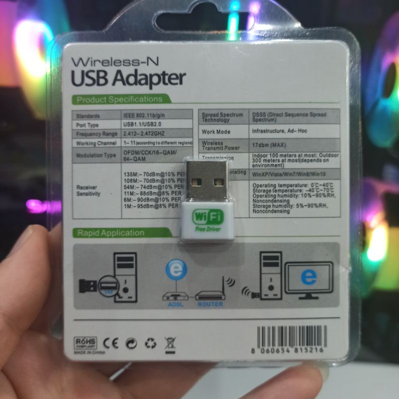 Thanh lý usb wifi chuẩn N free driver