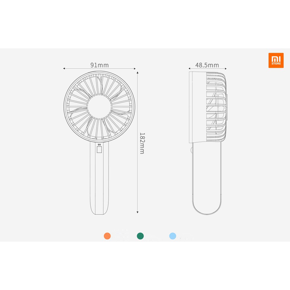 [ELHA150 Giảm Tối Đa 150K] Quạt cầm tay mini VH Xiaomi  Wtu9z