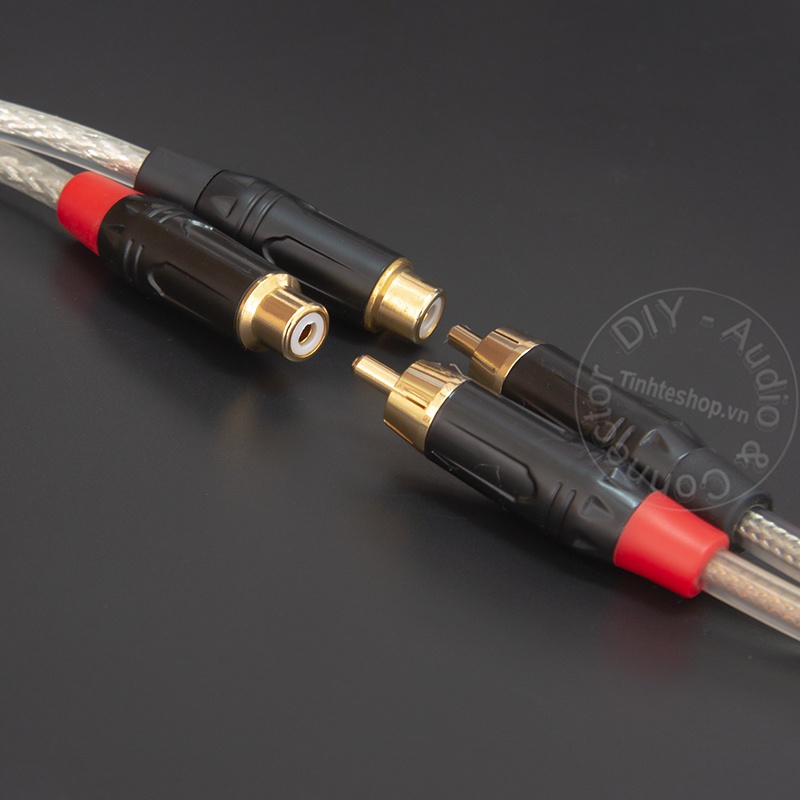 Cáp chia AV 1 ra 2 DIY 0.2M đến 5M - RCA male to 2 RCA female cable