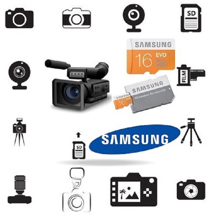 Thẻ nhớ Samsung 16GB – CHÍNH HÃNG – MicroSD Samsung Class10 - Bảo hành 5 năm – Kèm Adapter