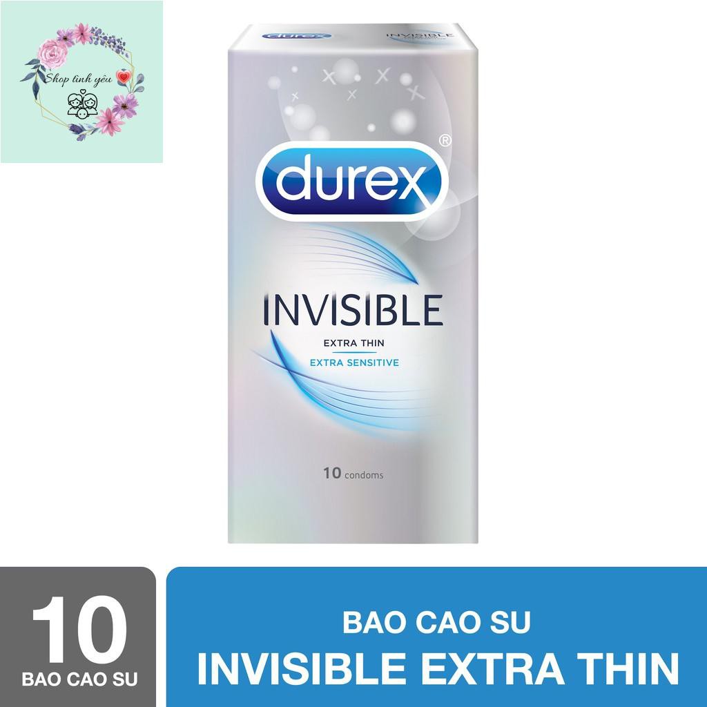 [BÃO SALE 50%] Bao cao su Durex Invisible 10 bao