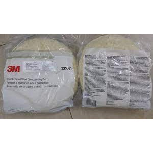 Phớt lông cừu hai mặt 3M 33280 để Đánh bóng Sơn, Gỗ, ... kích thước 9"