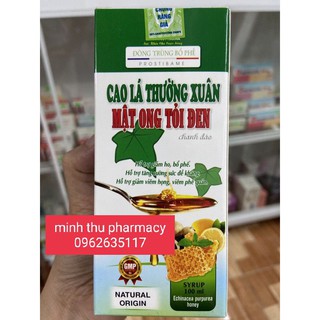 cao lá thường xuân mật ong tỏi đen( mua từ 3 lọ tặng 1 gói dán hạ sốt cho bé)