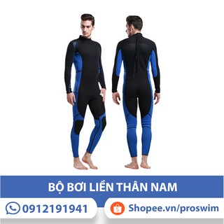 Bộ Bơi Lặn 3mm Nam Giữ Nhiệt Sbart Đen Xanh