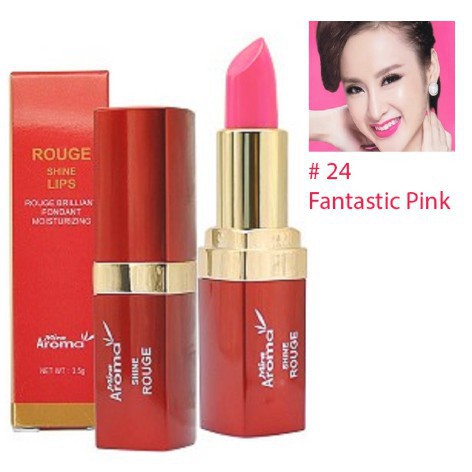 [Mã DAIL01120 giảm 15% đơn từ 60K]  Son lì có dưỡng Mira Aroma Rouge Shinne Lips 3.5g