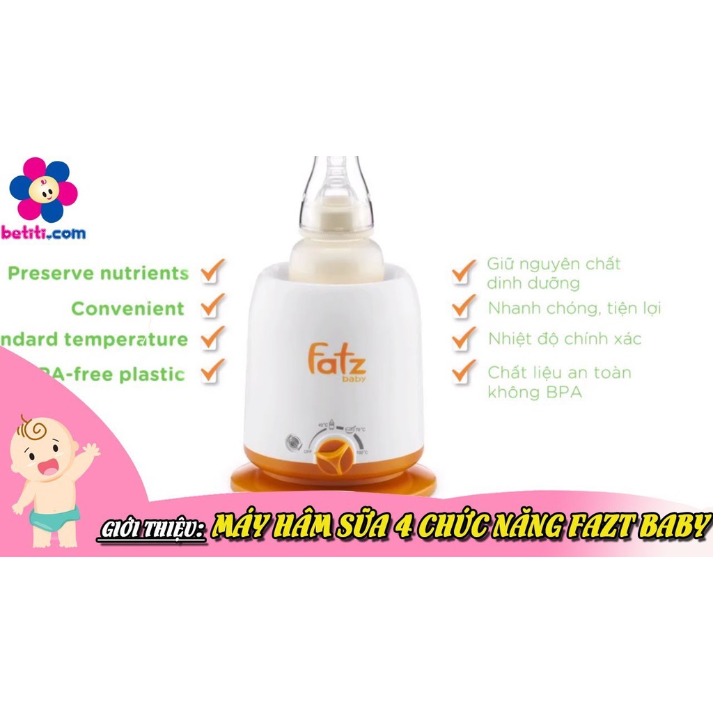 [BH 12 tháng] Máy hâm sữa Fatz Baby 4 chức năng