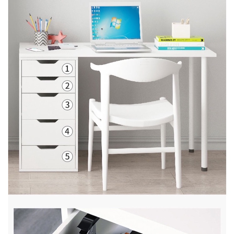 Bàn ikea 1 tủ, bàn gaming, bàn làm việc form chuẩn, dày dặn nhiều ngăn tiện lợi