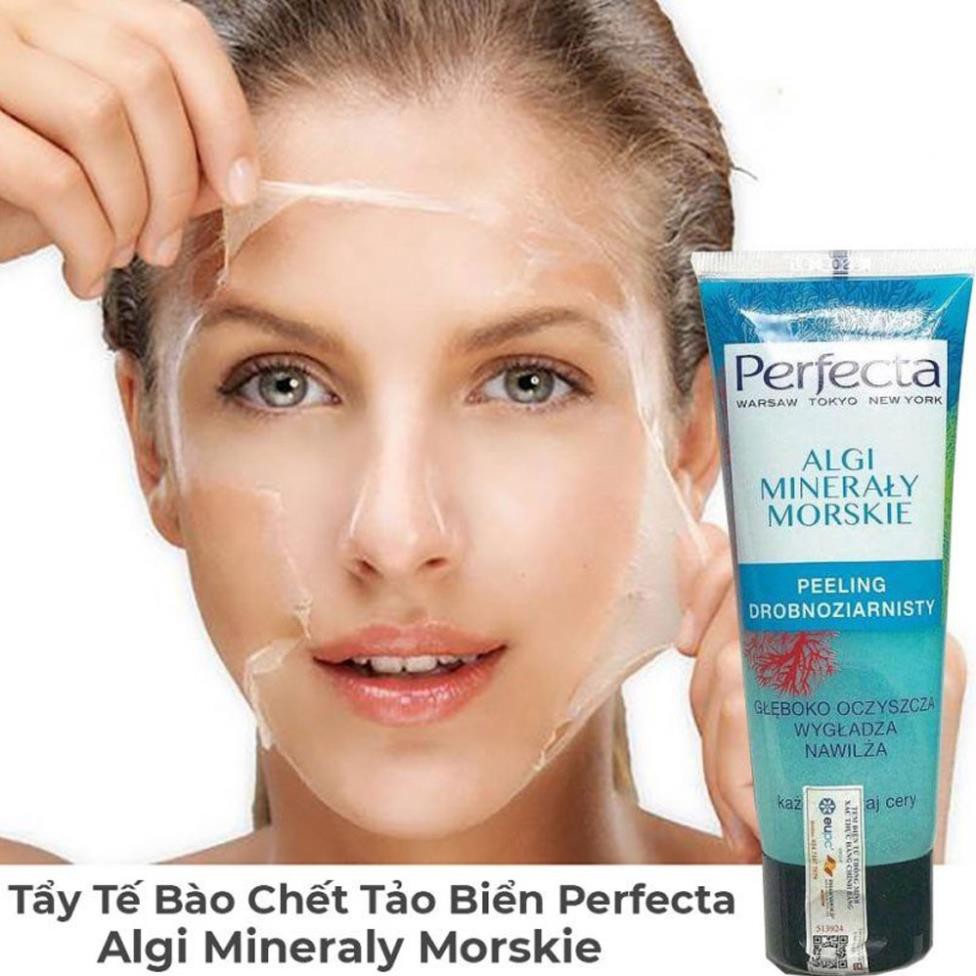 Tẩy tế bào chết da mặt, chống lão hóa, làm sạch da, dưỡng ẩm, se khít lỗ chân lông tinh chất Kỷ tử/Tảo biển PERFECTA | BigBuy360 - bigbuy360.vn