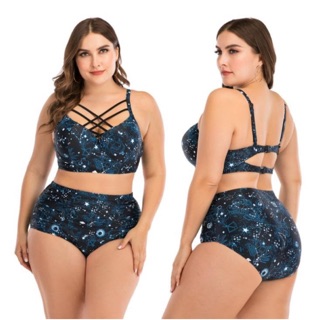 Bikini xanh big size 60-75kg