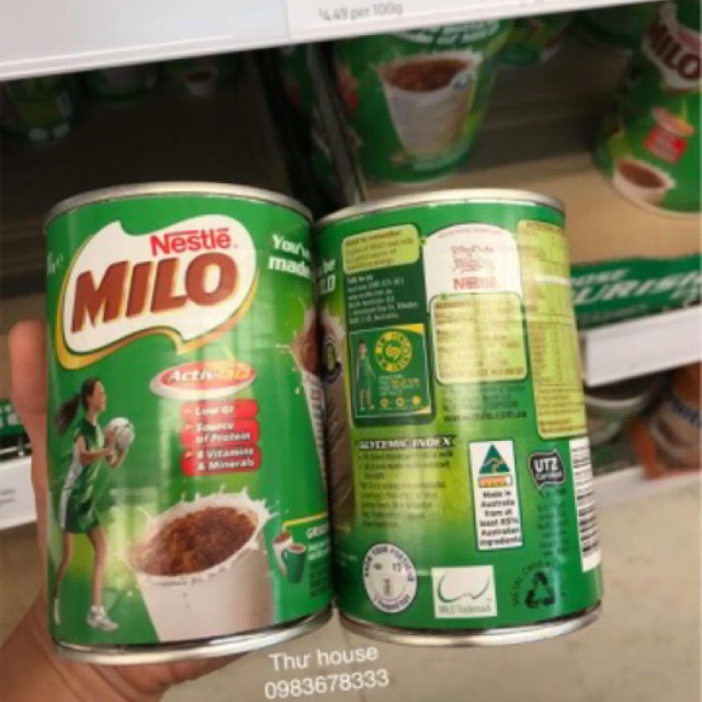 Milo Úc Chuẩn Bill  Chemist 1kg