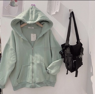 Áo Nỉ Zip Trơn Unisex