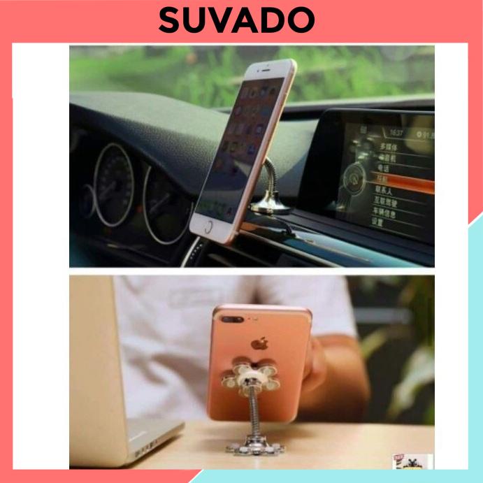 Giá đỡ điện thoại hình bông hoa Hít Điện Thoại hút chân không siêu dính GĐH SUVADO
