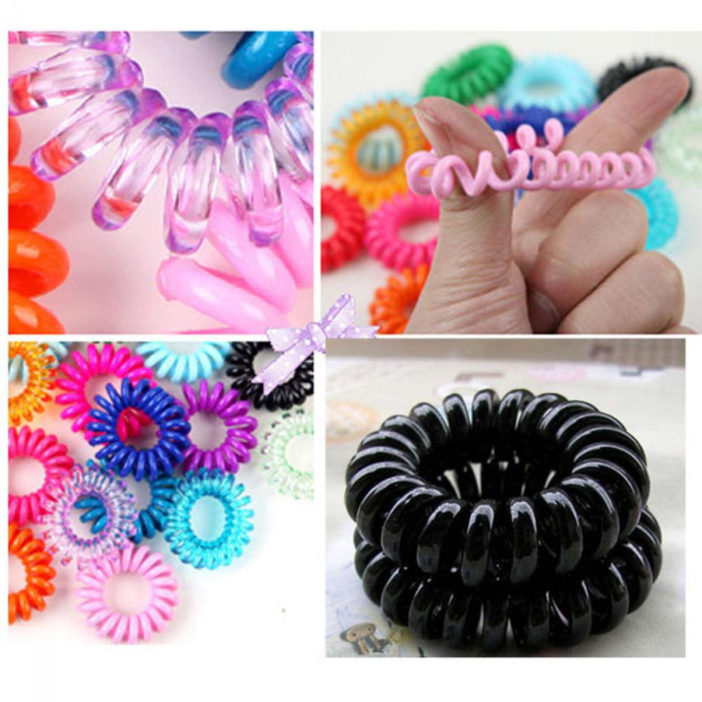 SUSANS 10PCS Colorful Hair Band Ponytail Holder Hair Rope Elastic Rubber Fashion Girl