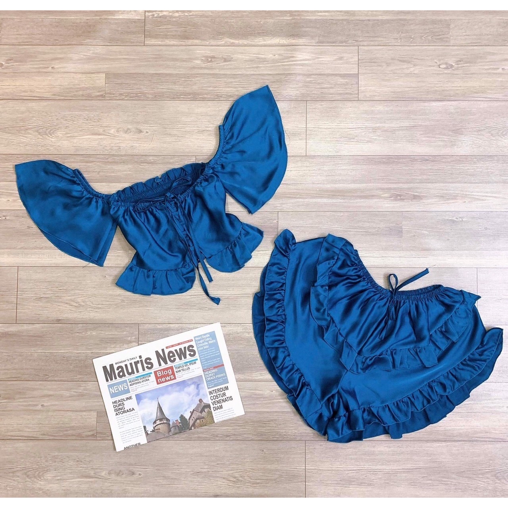 Đồ ngủ sexy 🌺 FREESHIP️️ 🌺 Đồ ngủ sexy lụa satin cánh tiên Freesize dưới 60kg - Linqu Sleepwear | BigBuy360 - bigbuy360.vn